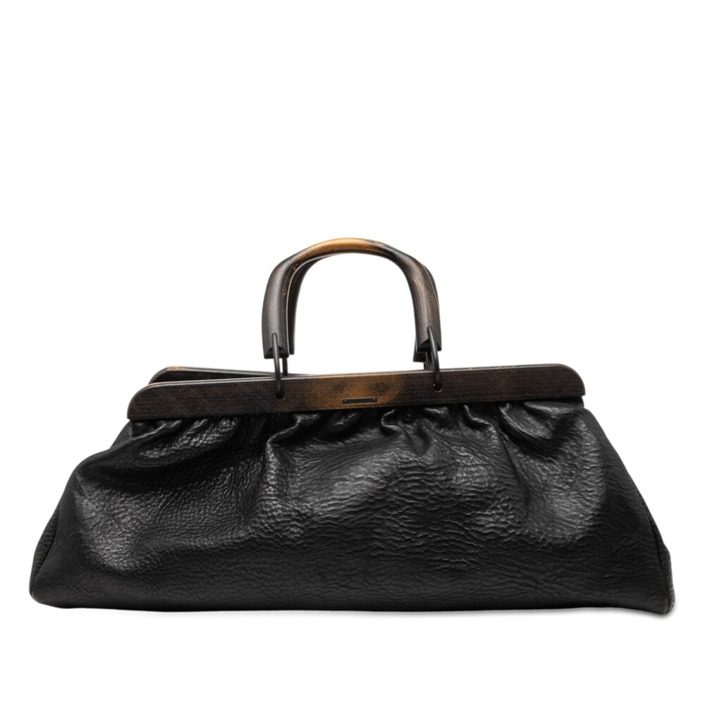 Gucci Calfskin Wood Frame Handbag Pre- #341556G68B